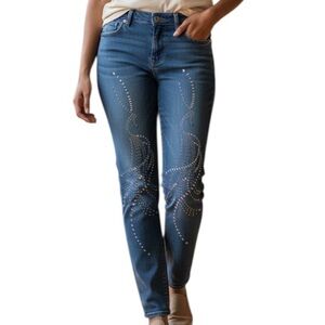 Y2K Calzedonia Denim Boyfriend Jeans with Gemstones